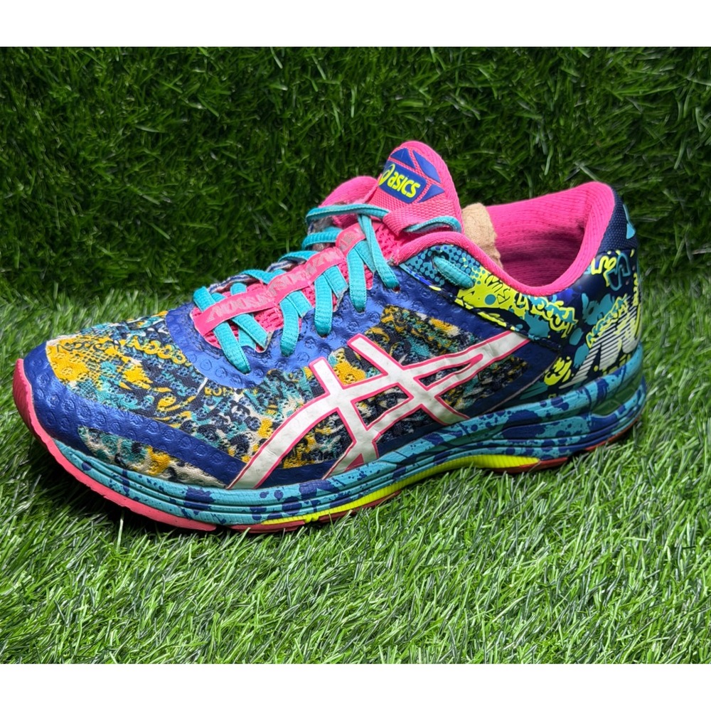 Asics Gel-Noosa Tri 11 Womens Running Shoes Multi-Color Graffiti T676N Size 7